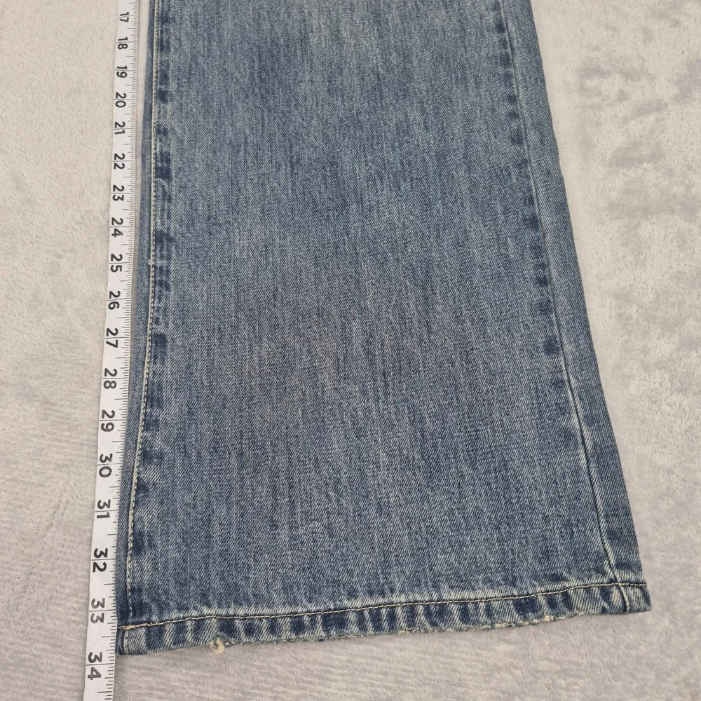 Wide Leg KanCan 15 (36) Women Distressed Jeans High Rise Button KC7373M 40267